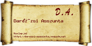 Darázsi Asszunta névjegykártya